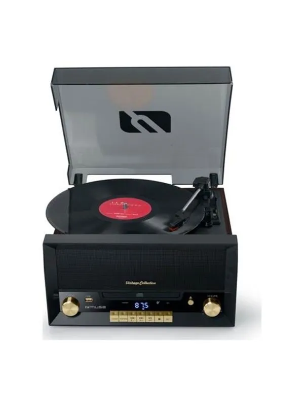 Muse MT-112 W Turntable Micro system FM BT CD USB Retro - Platespiller