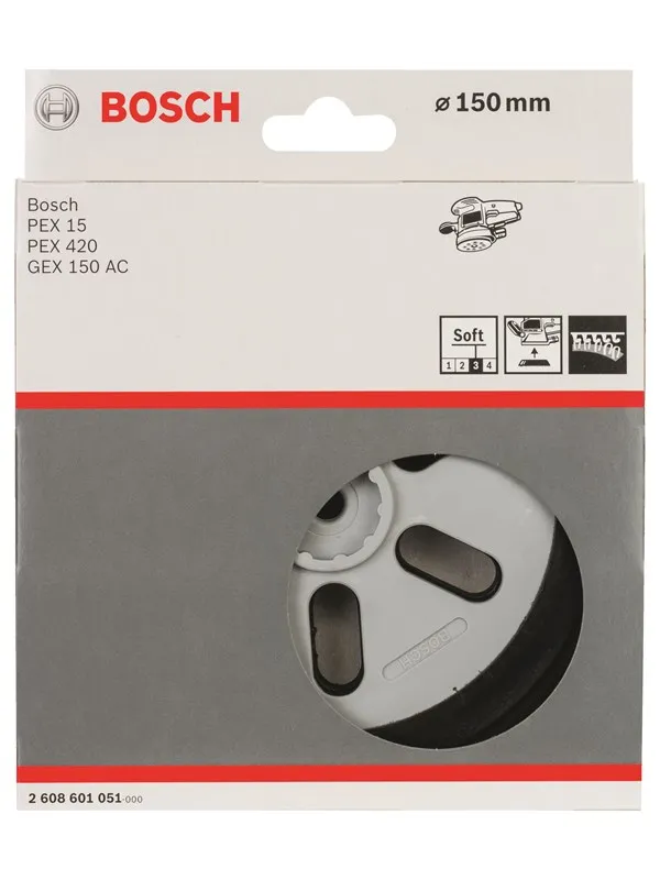 Bosch Slipetallerken myk, 150 mm