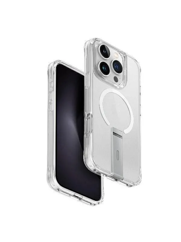 UNIQ  Eleva with Vertica Stand Case for iPhone 16 Pro - Transparent