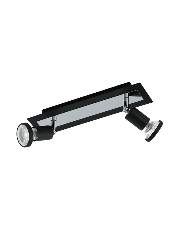 EGLO SARRIA spot rail 2L 3000K black/chrome