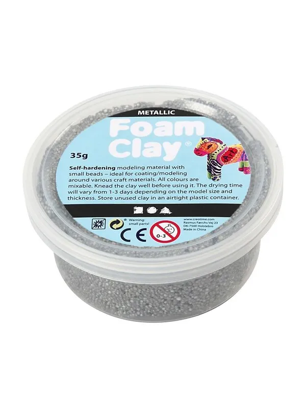 Foam Clay - Metallic Silver 35gr.