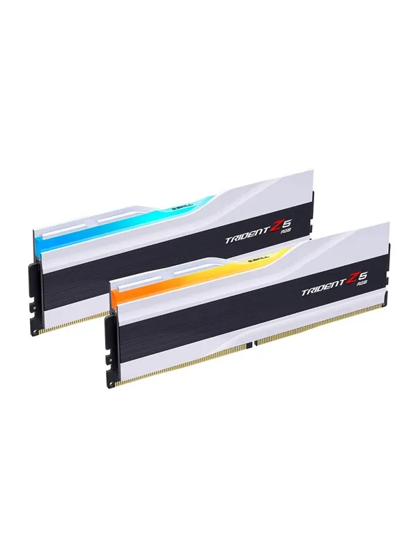 G.Skill Trident Z5 RGB DDR5-6000 - 64GB - CL30 - Dual Channel (2 pcs) - Intel XMP - Hvit med RGB
