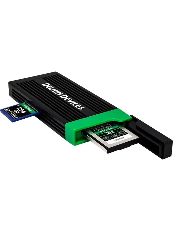 Delkin Devices USB 3.2 CFexpress Type B & SD UHS-II Memory Card Reader
