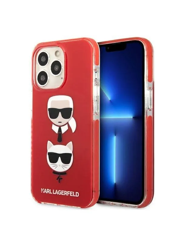 Karl Lagerfeld Karl&Choupette Head Case for iPhone 13 Pro / iPhone 13 - Red