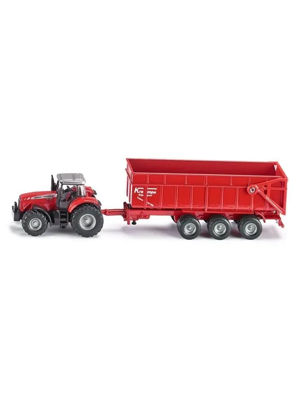 SIKU Farmer - Massey Ferguson Tractor With Trailer