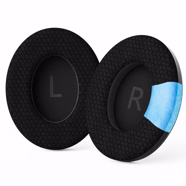 Erstatningsøreputer kompatible med Bose 700/NC700 hodetelefoner - Fotballnett Gel Øreputer (2 stk) Sort