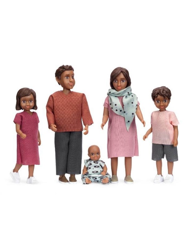 Lundby Nikki familie mor far 2 børn 1 baby