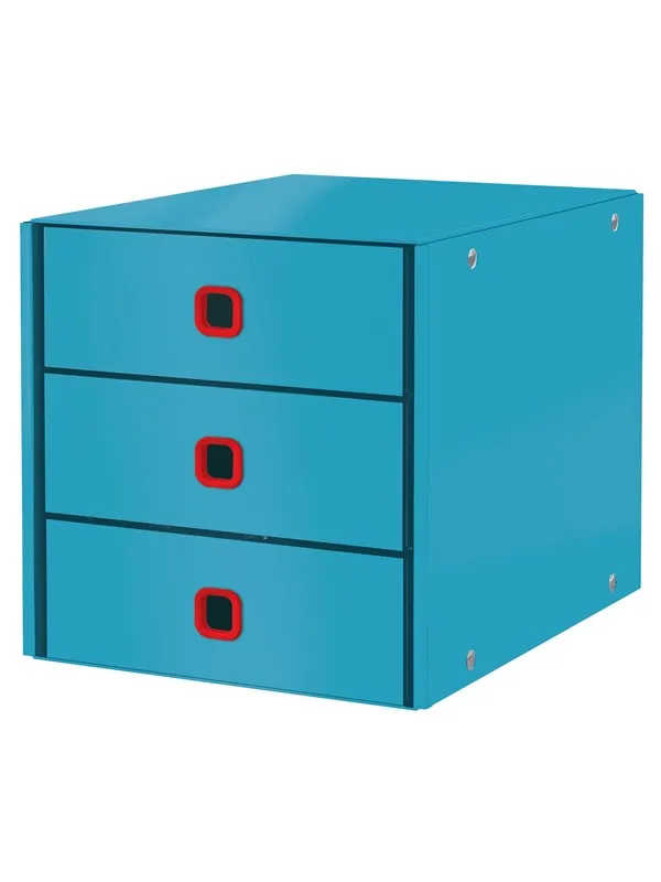 Leitz  Click & Store Cosy skuffkabinett (3 skuffer) Sjøblå