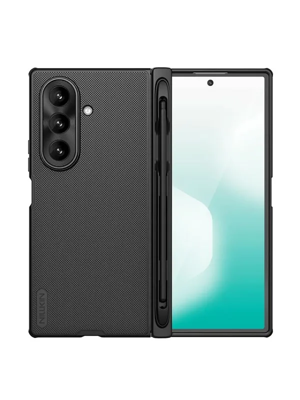 Nillkin  Super Frosted Shield Fold Magnetic Case for Samsung Galaxy Z Fold 7 MagSafe Compatible with S Pen Slot - Black
