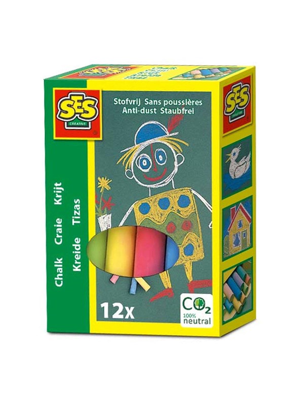 SES Creative Chalk - Colour 12 pcs.