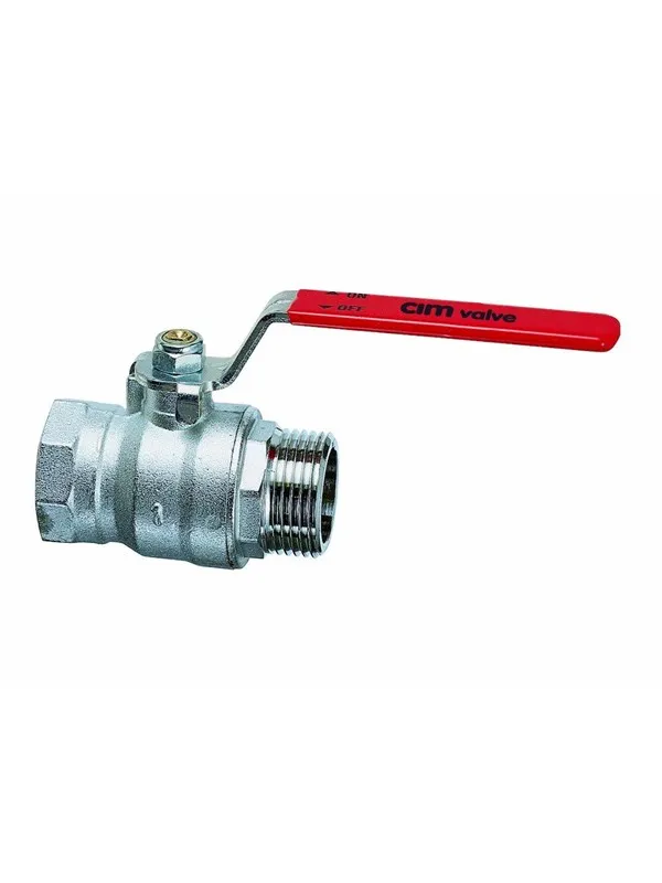 Cimberio RED5 kuleventil muffe/nippel, 1/2"