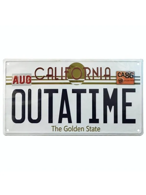 FaNaTtik - Back To The Future Replica Number Plate Tin Sign