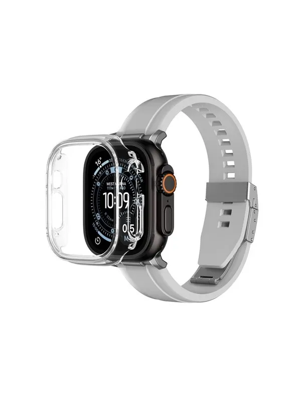 AmazingThing Minimal Protective Case for Apple Watch UItra 3 49mm - Transparent