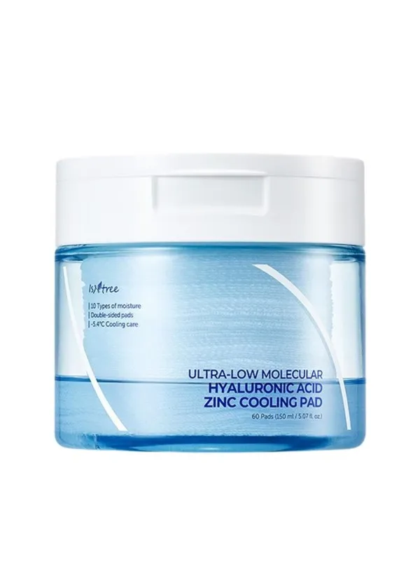 ISNTREE Molecular Hyaluronic Acid Zinc Cooling Pad 150ml