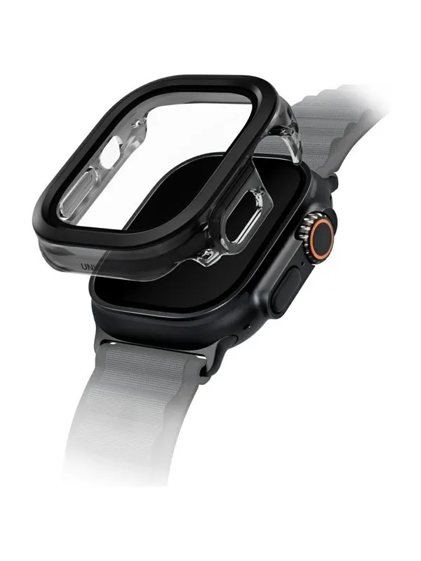 UNIQ Voute Tempered Glass Case for Apple Watch Ultra 49mm - Black