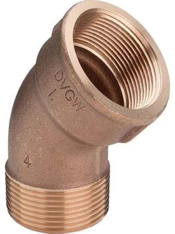 Viega Bend 45° sleeve/nipple 1" gunmetal