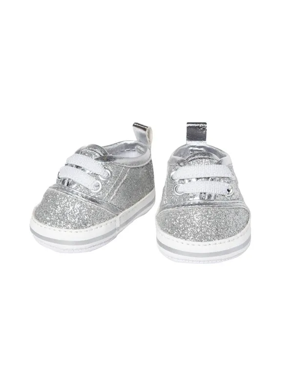 Heless Doll Sneakers Glitter Silver 38-45 cm