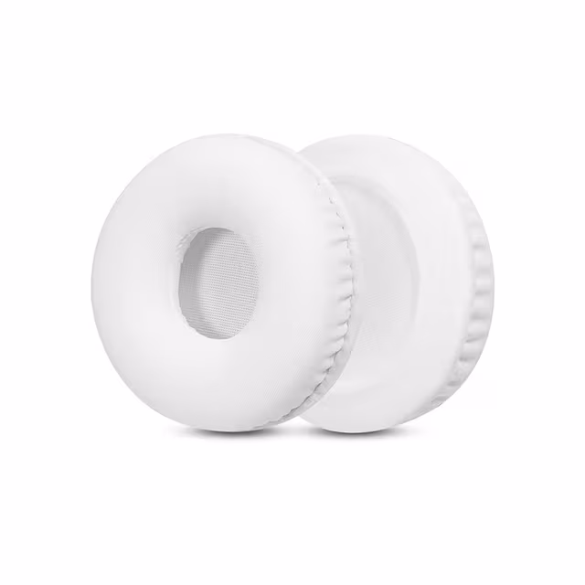 Utskiftbare øreputer for Sony WH-CH520 hodetelefoner - Isilkestoff (7CM) Hvit