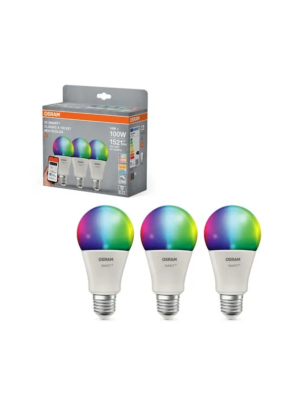 Osram SMART+ frosted standard 14W/RGBW (100W) frosted E27 3-pack