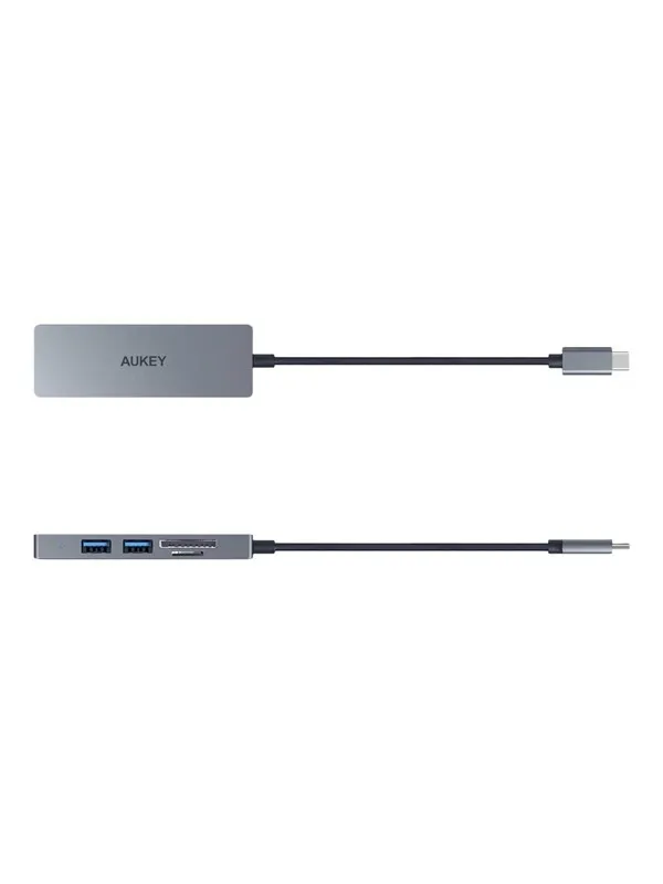 Aukey CB-C63 - hub - 3 ports USB-hub - USB 3.1 - 3 porter - Grå