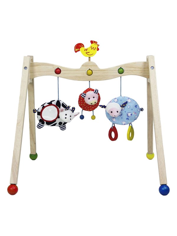 Primi Passi - Wooden Baby Gym Farm Animals