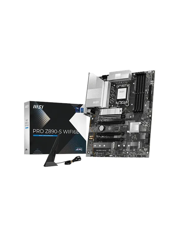 MSI PRO Z890-S WIFI6E Hovedkort - Intel Z890 - Intel LGA1851 - DDR5 RAM - ATX