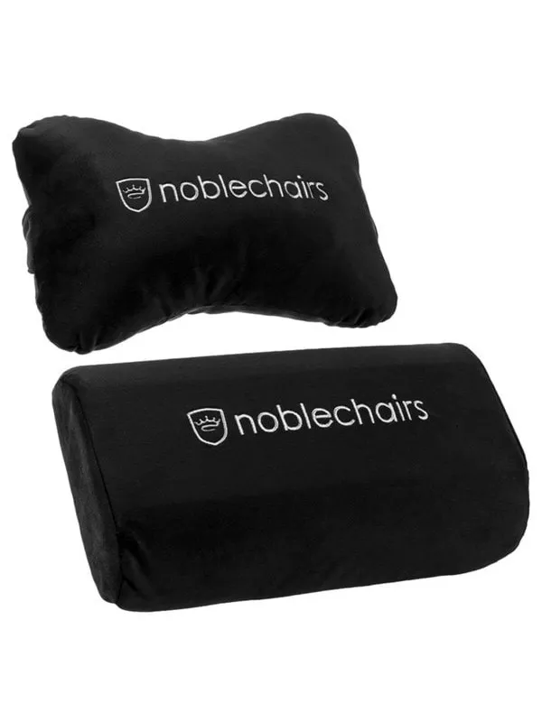 noblechairs Pillow-set for EPIC/ICON/HERO - Black/White - Svart/Hvit - Stoff
