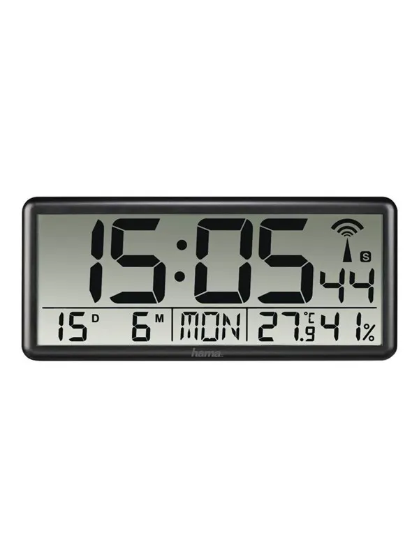 Hama "Jumbo" - clock - electronic - desktop wall mountable - black