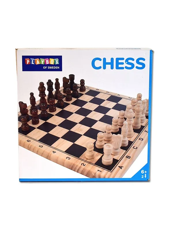 Playbox Skak i træ 29x29