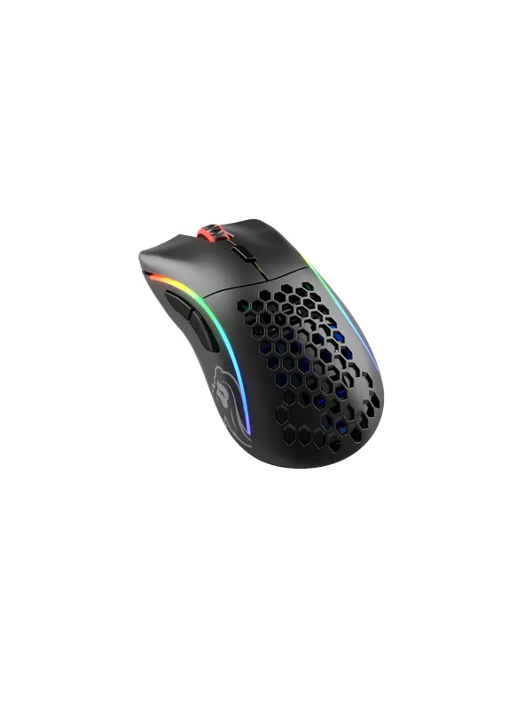 Glorious Model D Wireless - Matte Black - Gaming mus - Optisk - 6 - Svart med RGB-lys