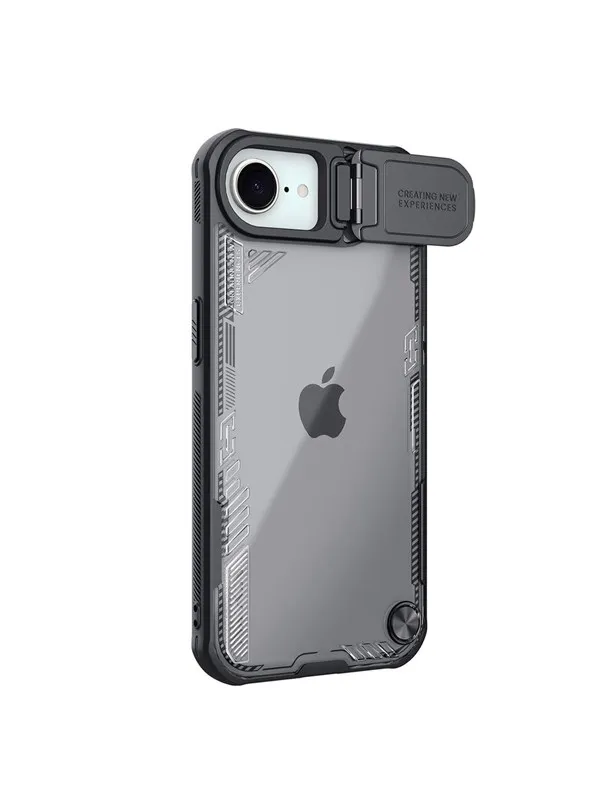Nillkin Iceblade Prop Case with Lens Cover and Stand for iPhone 16e / 17e - Black