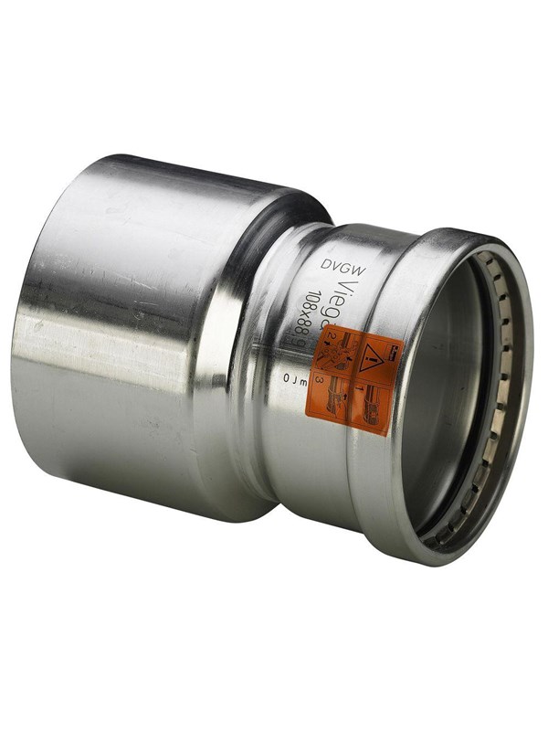 Viega Sanpress Inox XL reduction 88.9 x 76.1 mm stainless steel