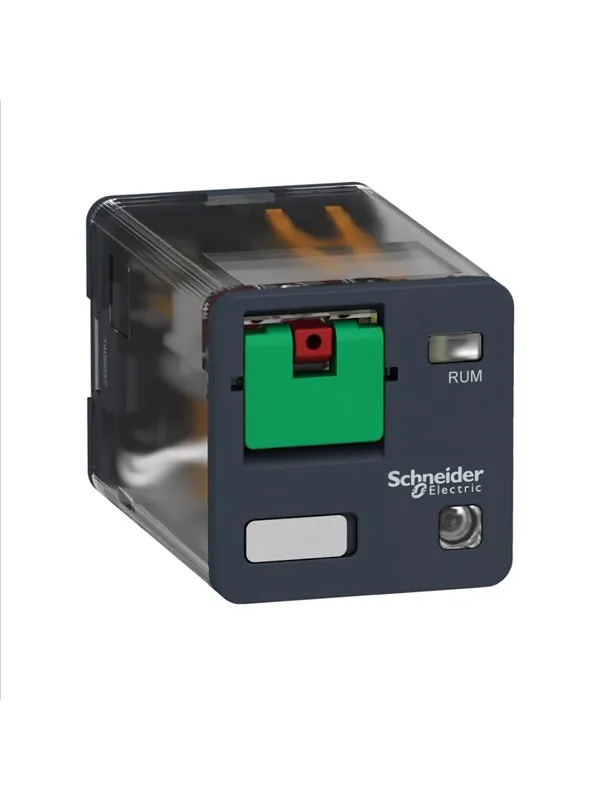 Schneider Electric Plug-in relay 10a 3c/o 24vac with led andtest button