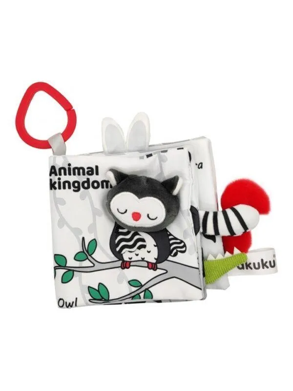 Akuku First book from fabric sensory book ANIMALS KING