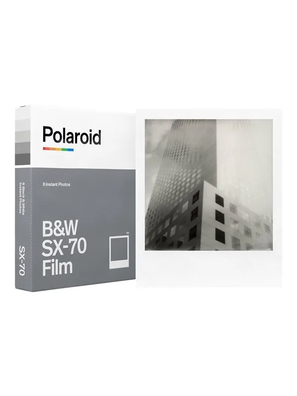Polaroid Black & White Film SX-70 Type (8 exposures) - White Frame