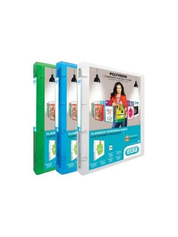 Oxford ELBA Polyvision - presentation ring binder - for A4 - capacity: 100 sheets - transparent white