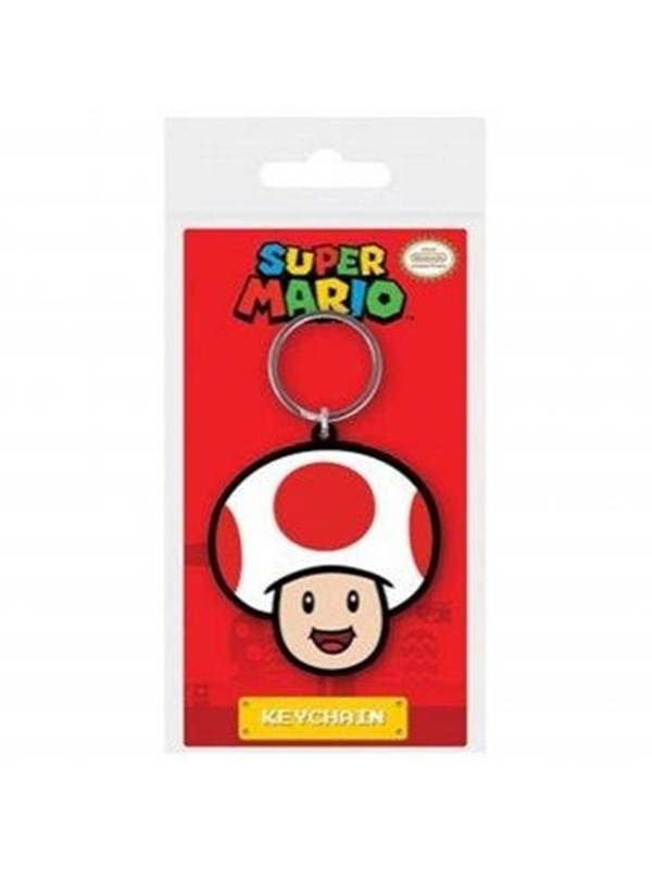 Innex - Super Mario - Soft PVC Keychain - Toad - Nøkkelring