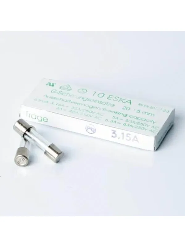 Nordic Quality Glass Fuse Slow 3.15A - 10 Pack