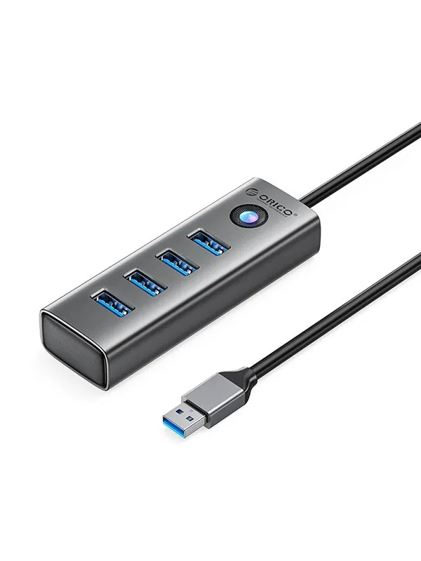 ORICO PDD4U-U3 Hub 4x USB-A 3.0 - Gray USB-hub - USB 3.0 - 4 porter - Grå