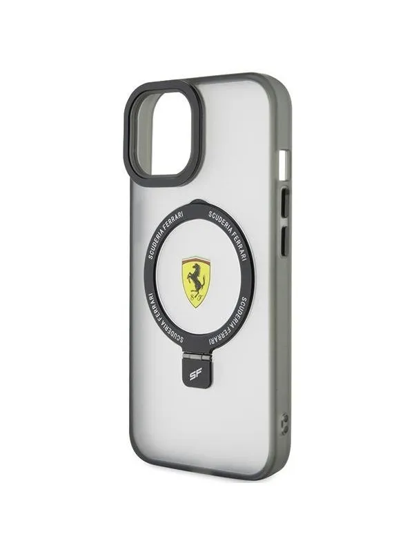 Ferrari Ring Stand 2023 Collection MagSafe Case for iPhone 15 - Black