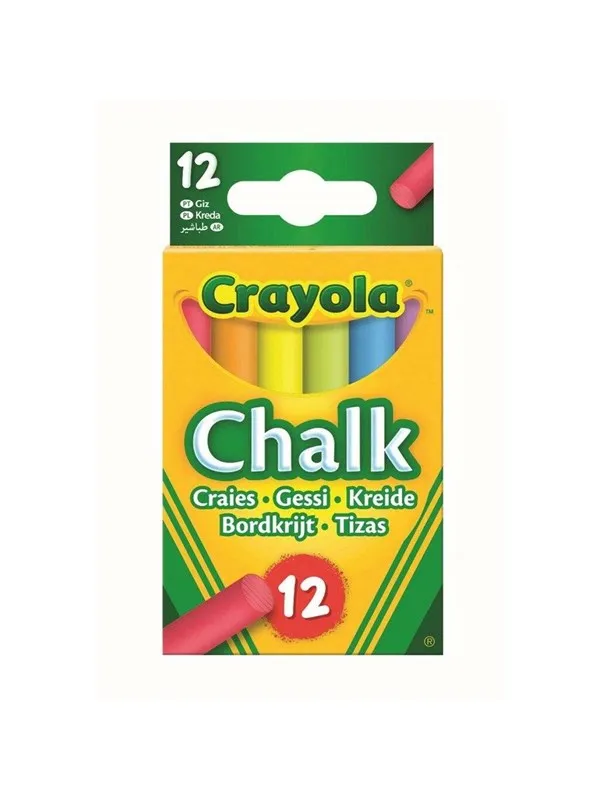 Crayola Washable Chalk Coloured 12 Pcs