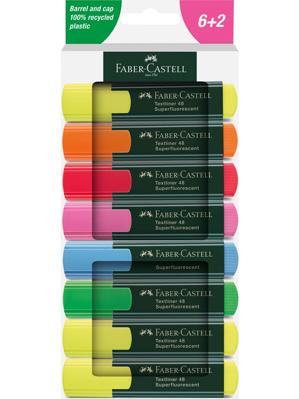 Faber-Castell Highlighter TL 48 wallet of 8