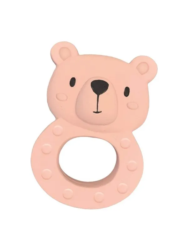 SES Creative Tiny Talents Teething Toy Bo Bear - 100% Rubber
