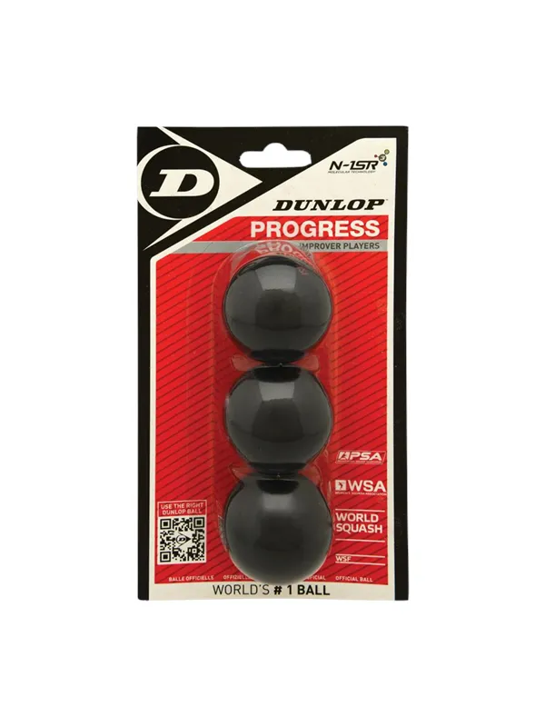 Dunlop PROGRESS 3-pack Squash Ball