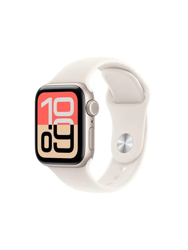 Apple Watch SE 3 GPS + Cellular 40mm Starlight Aluminium Case with Starlight Sport Band - S/M