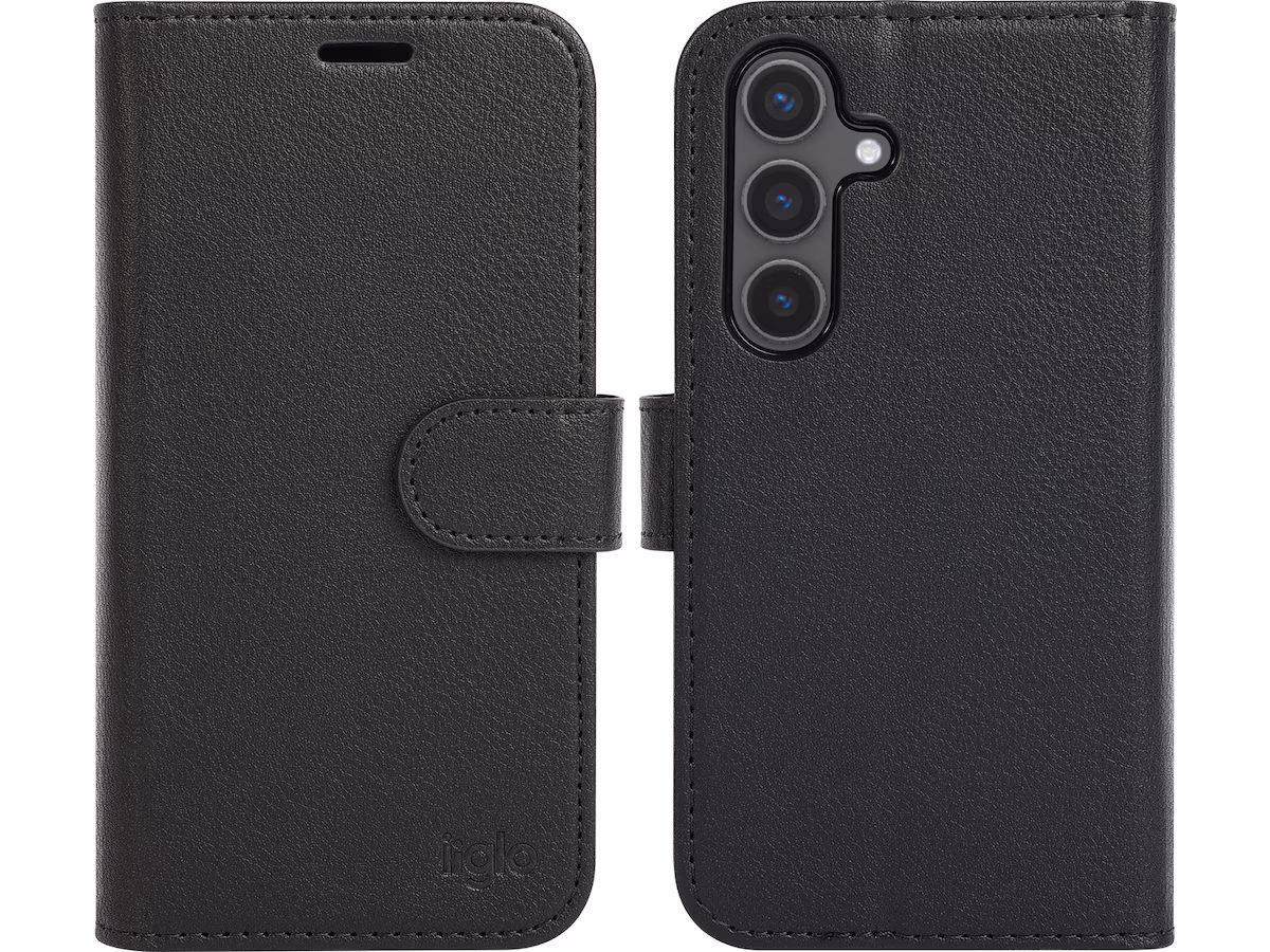 iiglo Galaxy S24 2-i-1 Lommebokdeksel (sort)