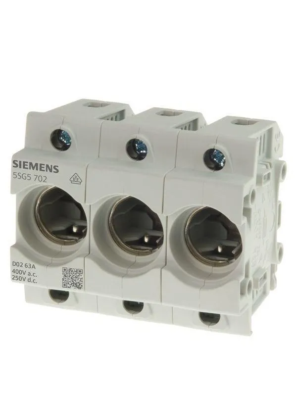 Siemens Neozed fuse base d02 3-pole 63 a
