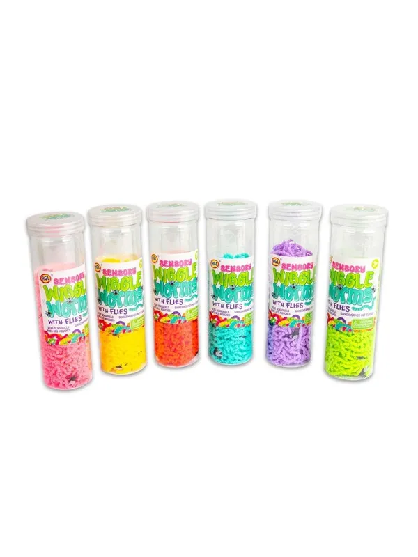 Pocket Money Sensory Wiggle Worms Tube