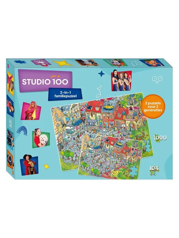 Studio 100 2-in-1 Family Puzzle - 30 Years of Gulv