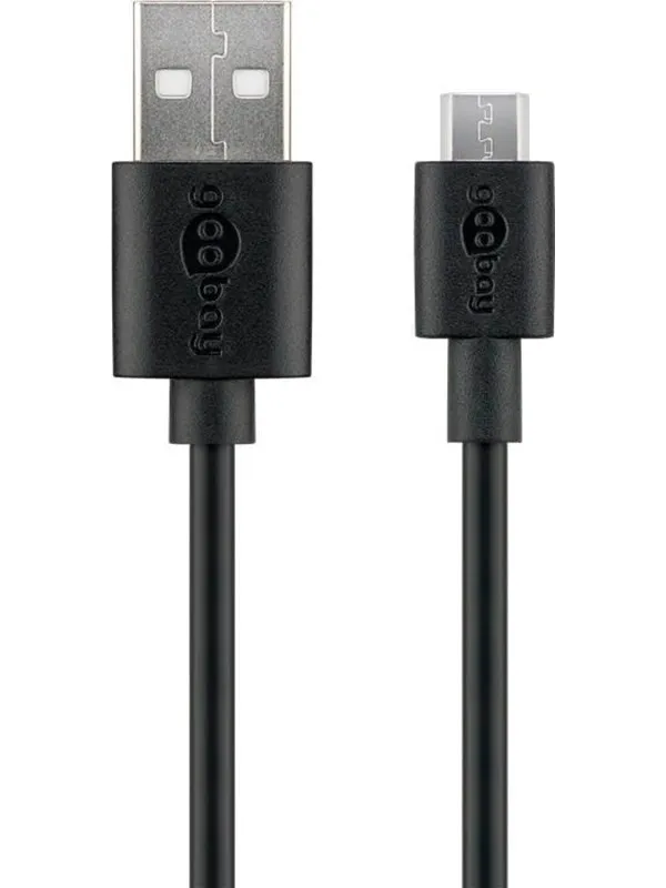 Pro USB-A <-> USB Micro-B - 2m - Svart